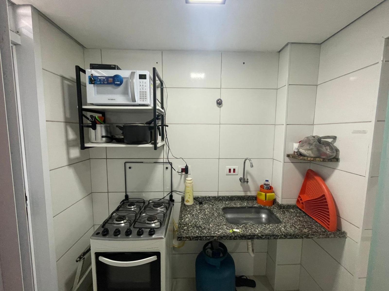 Kitnet Guilhermina Frente Feirinha E Mar Praia Grande  Zewnętrze zdjęcie